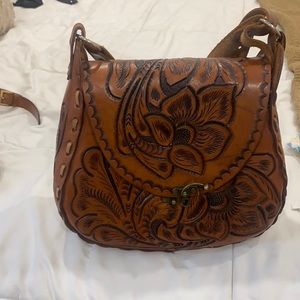 Leather Mexican purse
